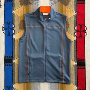 KJUS Vest Mens Medium Gray Golf Full Zip UPF 50+ Performance Sleeveless EU 54 P